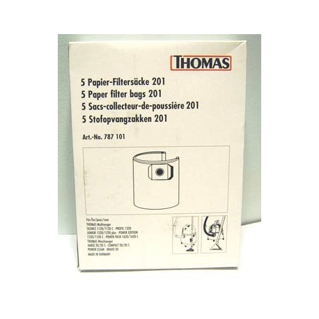 Thomas popieriniai maišeliai 201 787101